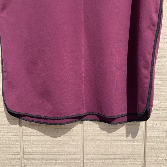 CYNTHIA ROWLEY 3/4 Sleeve Dress - Boysenberry with Black Trim - Picture 8 of 16